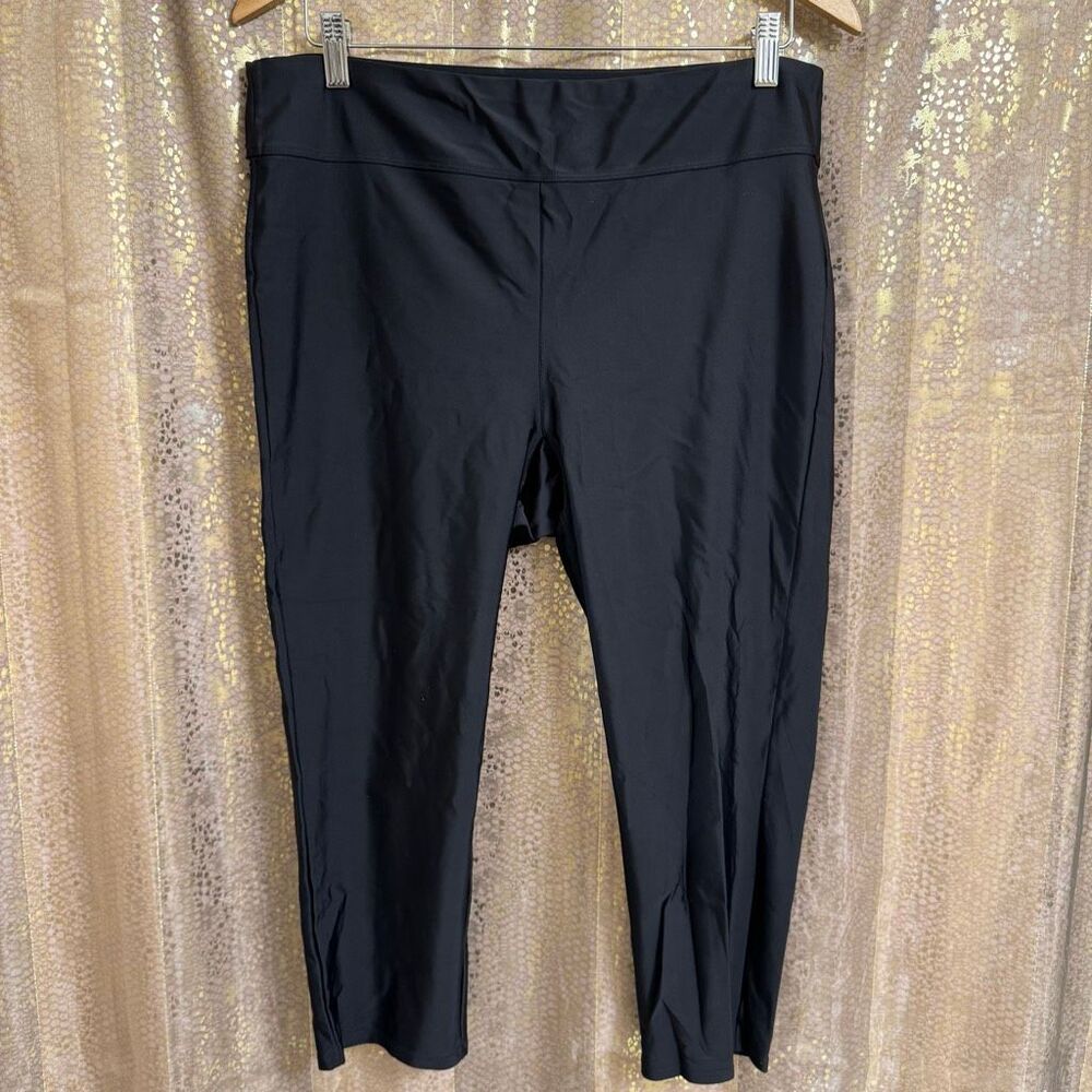 Torrid Black Active Performance High-Rise Swim Nylon Legging 1X 14/16